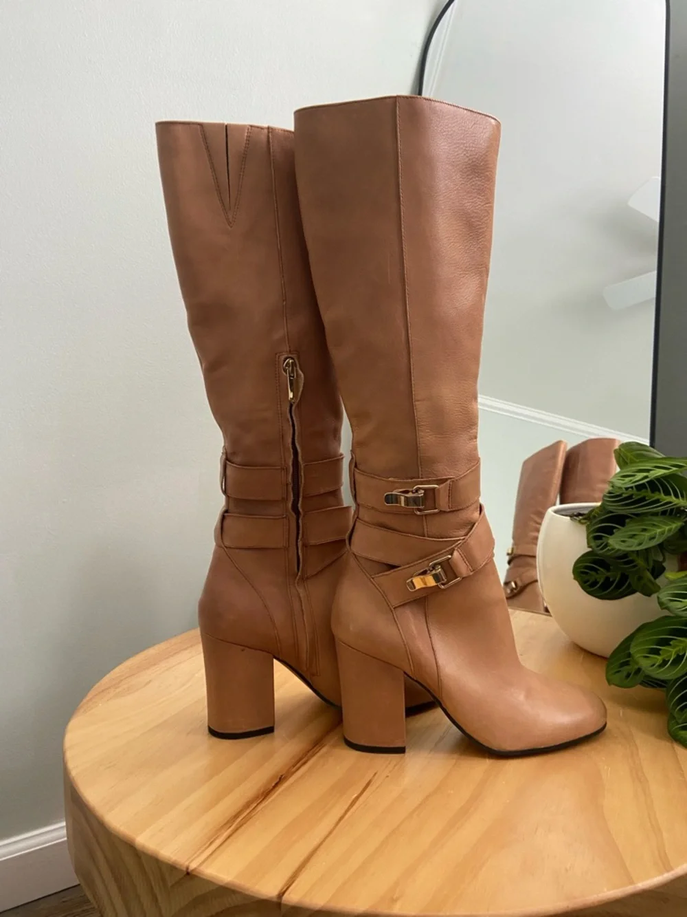 Sam Edelman Fairbanks Knee High Boots in Cognac